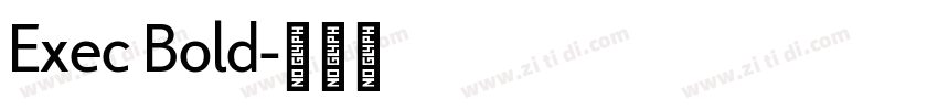 Exec Bold字体转换